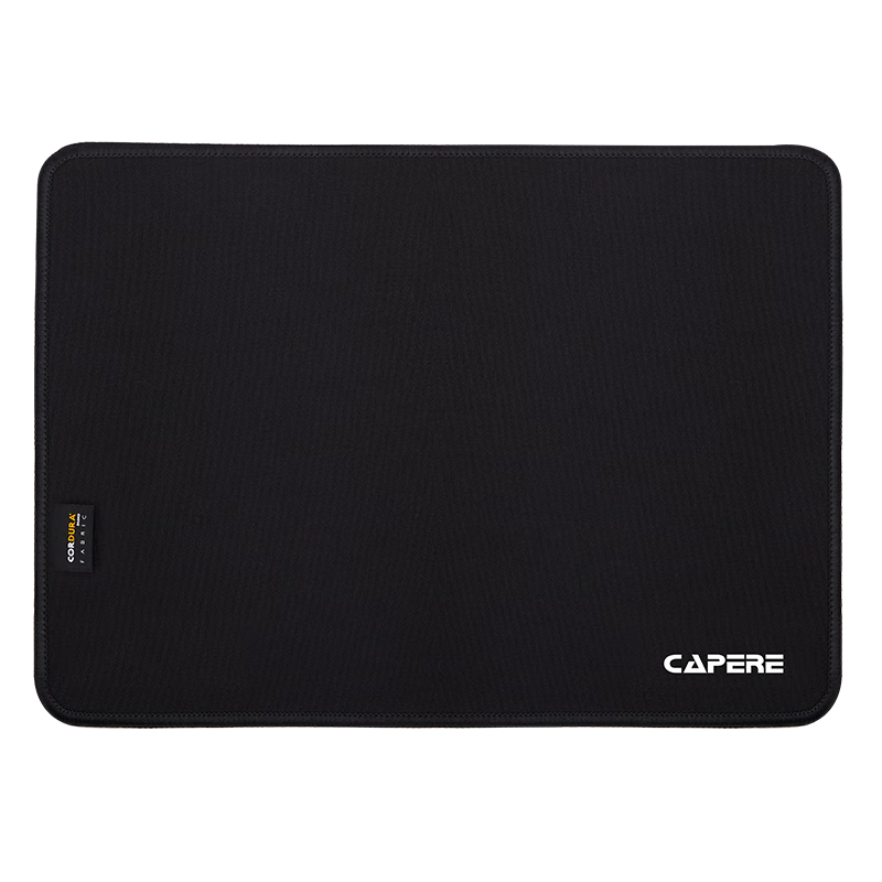 PLUS會員：CAPERE(鎧雷) 防水尼龍鼠標墊考杜拉粗面中性墊電腦外設競技游戲墊 防水墊 黑色350x250x3mm 12.94元