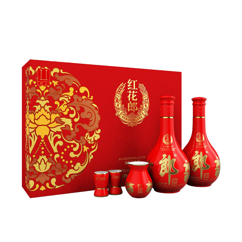 郎酒 紅花郎10 醬香型白酒 53度 500ml*2瓶 禮盒裝 新老包裝隨機(jī)發(fā)貨 501.44元（需領(lǐng)券）