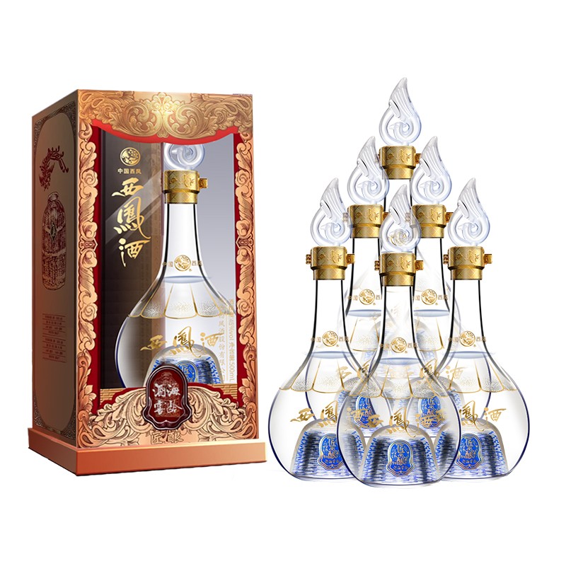 西鳳酒 匠釀52度鳳香型白酒 聚會(huì)春節(jié)口糧酒 52度 500mL 6瓶 券后524.4元