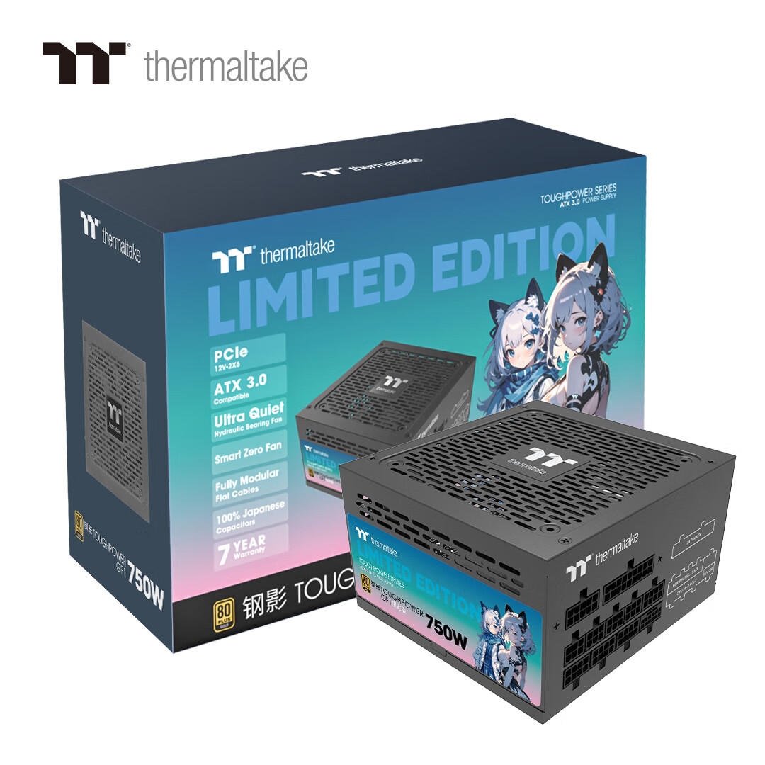 Thermaltake 額定750W 鋼影Toughpower GF1 版 電腦電源 黑色 424元