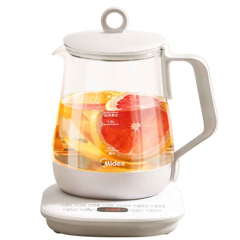 美的（Midea）養(yǎng)生壺 1.5L全自動煮茶壺 24h預約燒水壺 12小時智能恒溫 11檔控溫電熱水壺 花茶壺煮茶器MK-Y12Q 58.33元(需國補)
