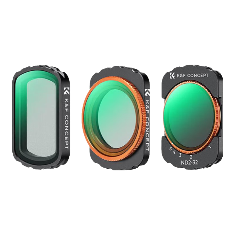 plus會員、需首單：K&F CONCEPT 卓爾 大疆pocket3濾鏡 運動相機濾鏡套裝 139.06元（需領(lǐng)券）