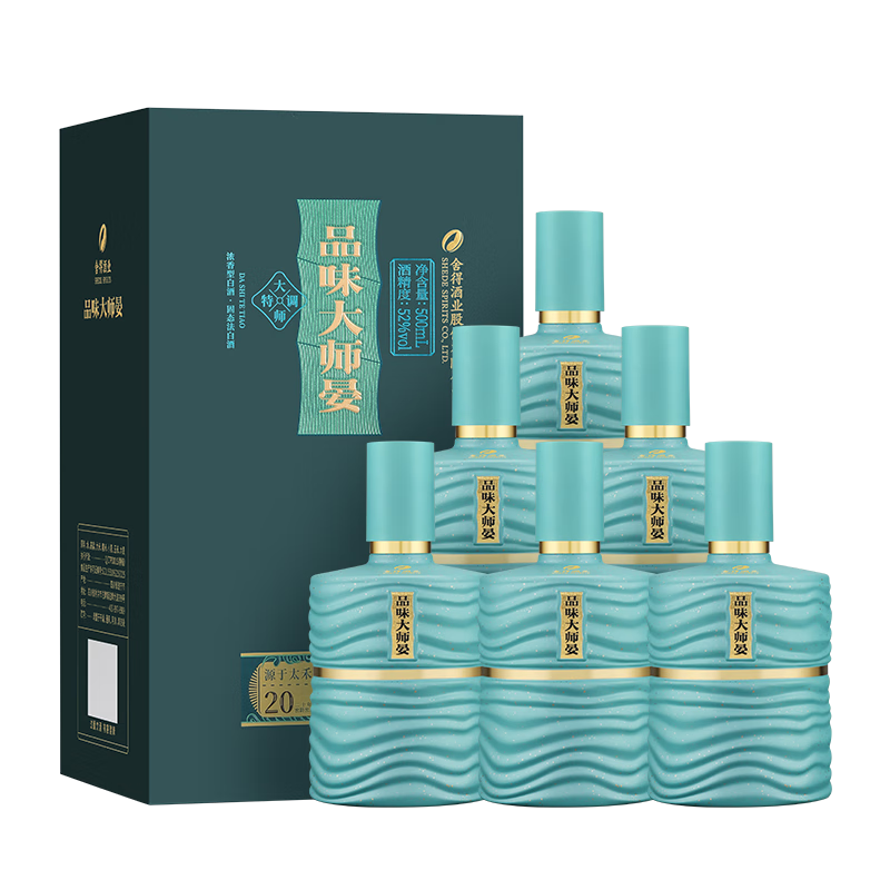 舍得品味大師晏 濃香型白酒 52度 500ml*6盒 整箱裝 商務(wù)宴請(qǐng)送禮 1360元（需領(lǐng)券）