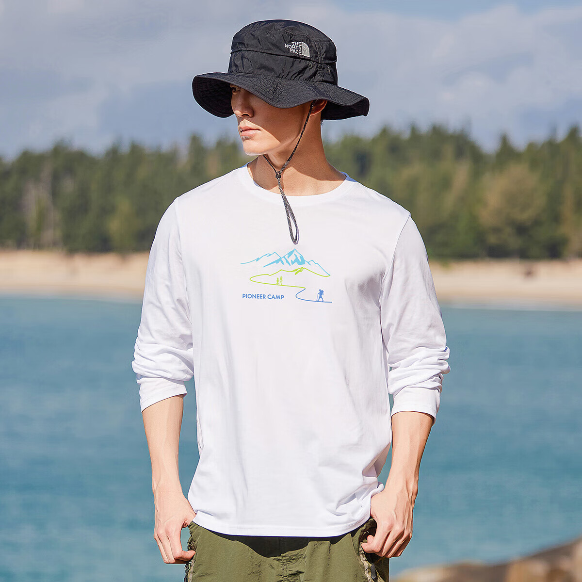 9日20点:拓路者（Pioneer Camp）休闲百搭T恤男户外日常男士圆领套头上衣简约通勤穿搭  62.5元包邮（限购两个小时）