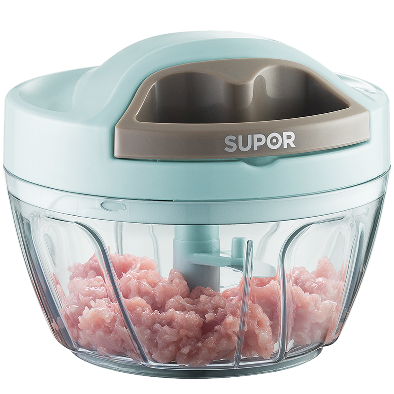 蘇泊爾SUPOR 手動拉蒜器料理機攪切菜器蒜泥絞菜機廚房400ml KG40AB10 15.81元（需領(lǐng)券）