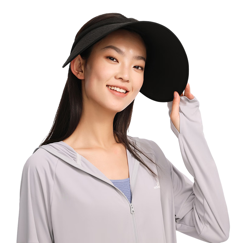 OhSunny云幕防曬帽女戶外空頂透氣遮陽帽運動時尚大檐太陽帽 奶杏咖 M均碼 106.35元（需領券）