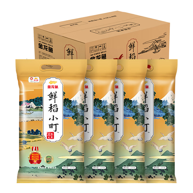 百亿补贴：金龙鱼 东北大米 鲜稻小町 寿司香米 10斤*4袋/箱 40斤整箱装 99元