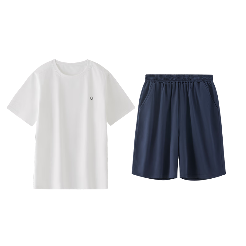 plus会员：海澜之家 陈哲远同款 男士圆领防晒速干家居服短套装 89.55元（需领券）