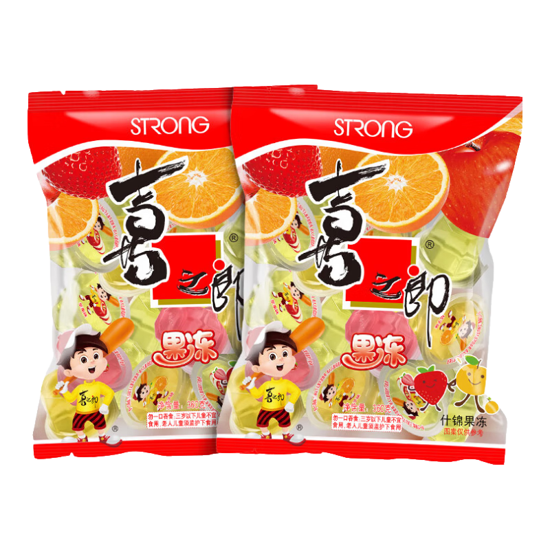 喜之郎什錦果凍 360克每袋14杯裝休閑零食 【什錦果凍】360g*2袋 7.6元