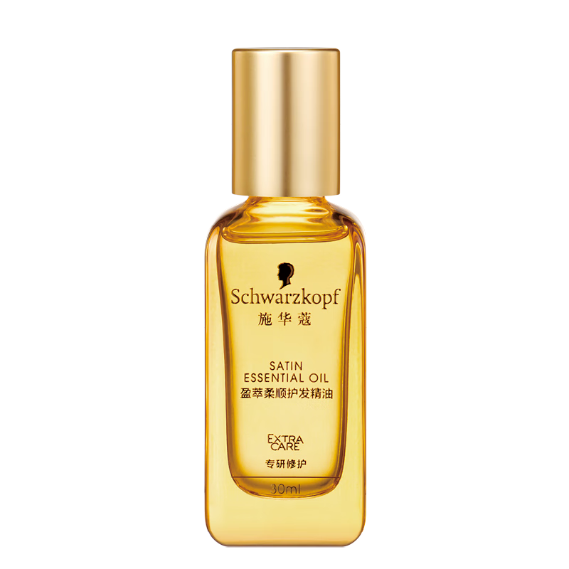 施华蔻（Schwarzkopf）盈萃韧养护发精油30ml( 沐光瓶 防毛躁柔顺 免洗不油腻)无泵头 24.9元(需换购)
