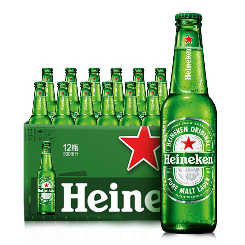 喜力 超值神车！经典500mL*12瓶 赠喜力足球*1+开瓶器*2 76.02元（需买2件，需用券）