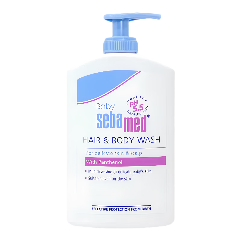 sebamed 施巴 婴儿沐浴露洗发水二合一 400ml 24.5元