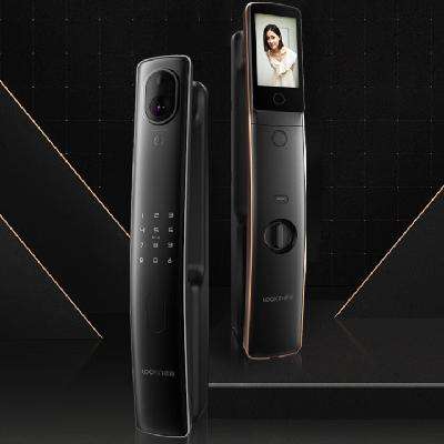 plus會員：lockin鹿客 S50MPro 指靜脈智能門鎖 琥珀金 1359.15元包郵