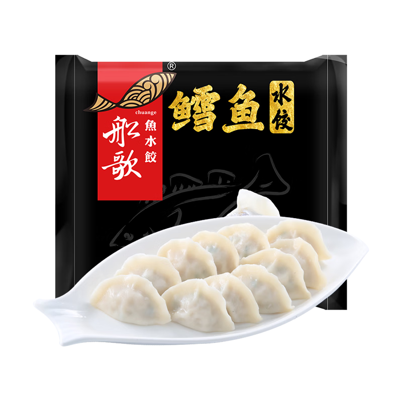 99.5元任选5件：船歌鱼水饺 鳕鱼水饺 手工速冻饺子  19.9元/件 任选5件实付99.5元