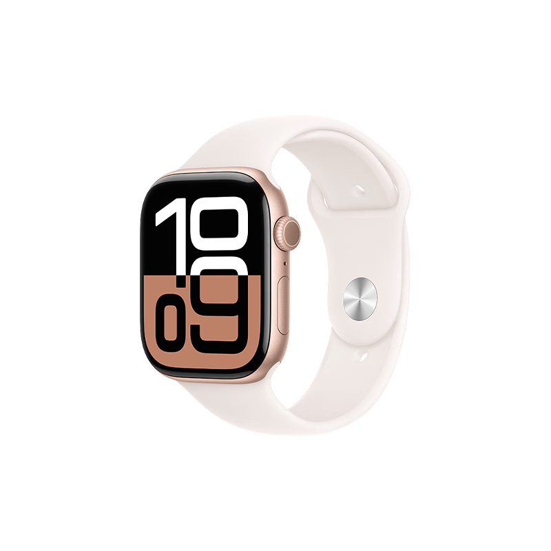 16号20点：Apple Watch Series 10 智能手表 铝金属 GPS+蜂窝款 玫瑰金 46mm M/L 2829.66元（需领券）