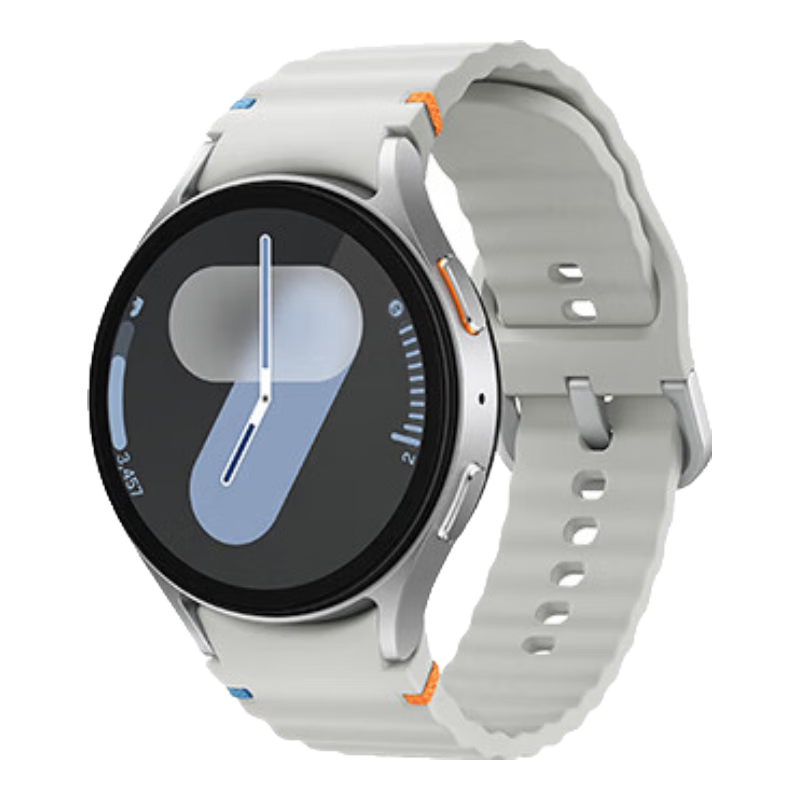 再降價(jià)、plus會員：三星 Samsung Watch7 智能手表 44mm 幻羽銀 男女表 1240.15元