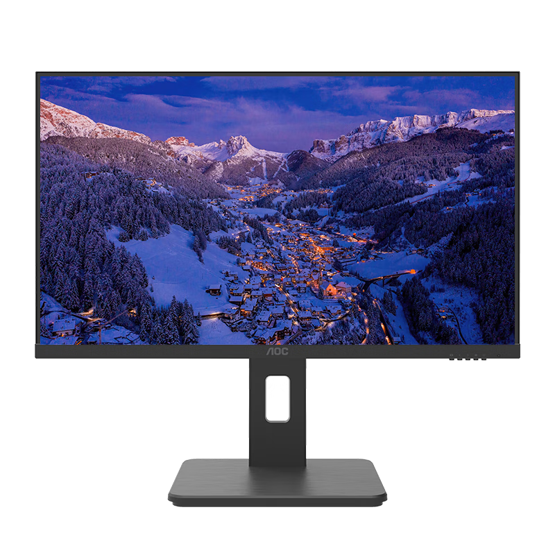AOC显示器 23.8英寸 2K高清100Hz IPS Type-C升降旋转微边框低蓝光节能办公电脑显示屏  751.03元（国补价）