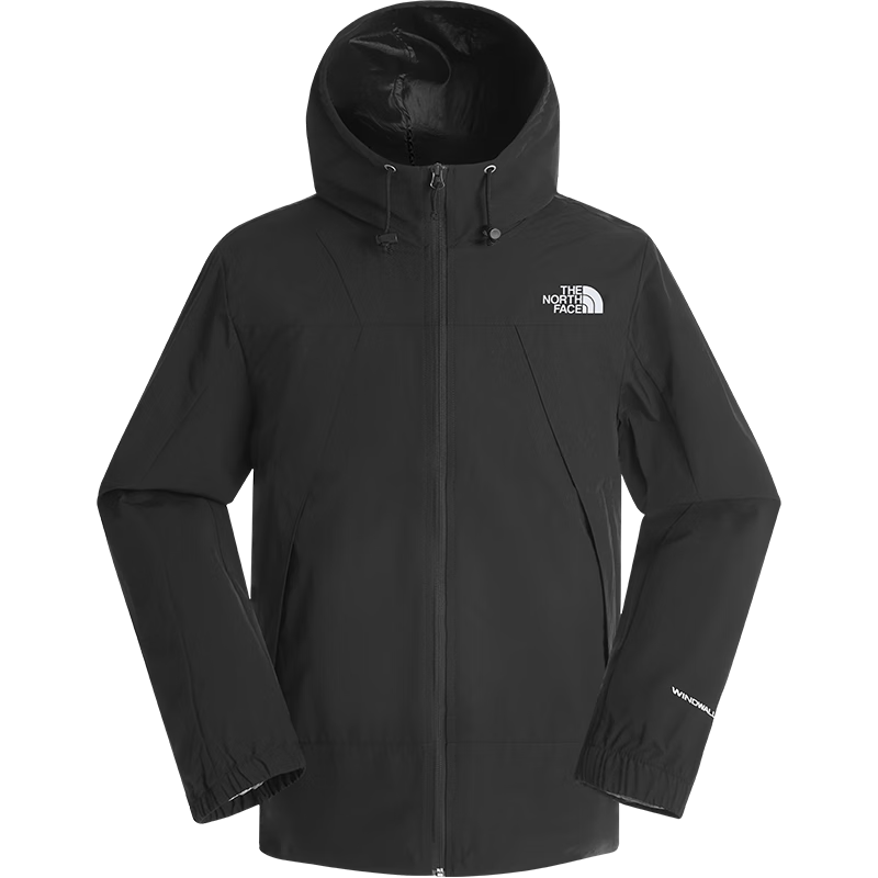 北面（The North Face）休闲夹克男 户外防风防泼溅 上衣外套25春夏新品|8ESR JK3/黑色 L /175 404元