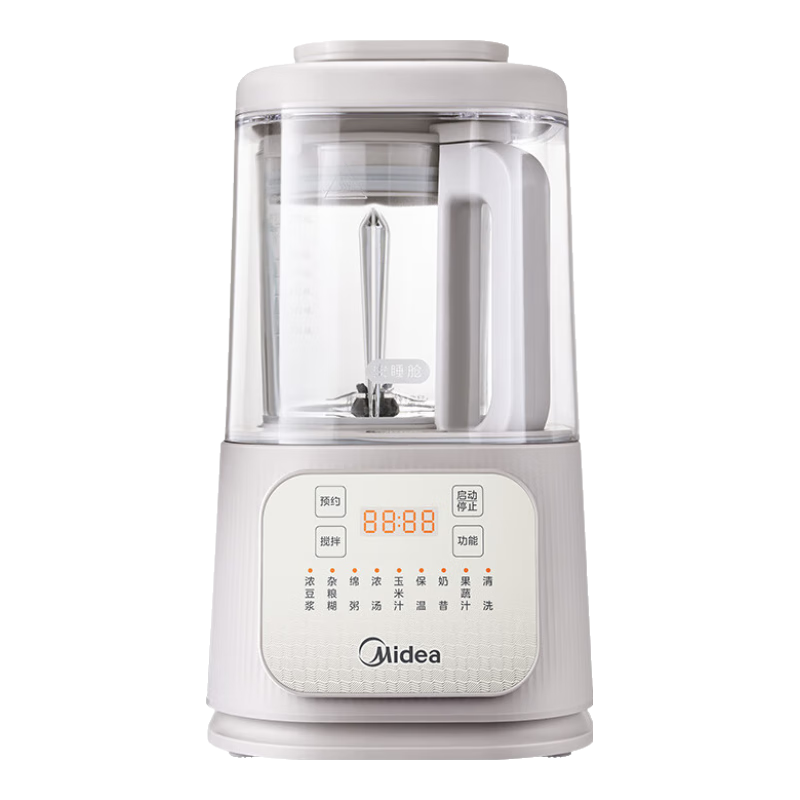 美的（Midea）破壁机静音降噪 1.2L家用豆浆机1-2人多功能全自动 榨汁机辅食安睡料理机 国家补贴PB40G2-029 220.15元国补