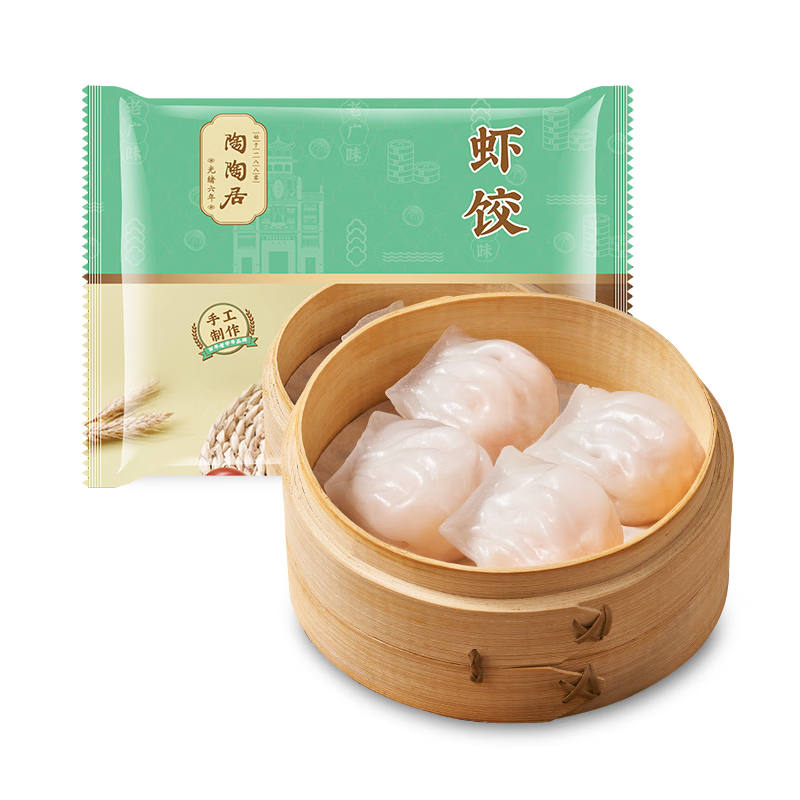 陶陶居 20款早餐點(diǎn)心不重樣 手工蝦餃150g （任選8款） 9元