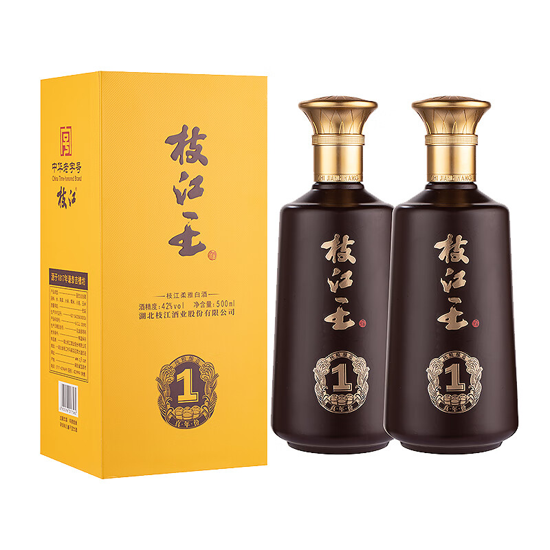 枝江 王真年份1 52%vol 濃香柔雅型白酒 500ml*2瓶 券后120元