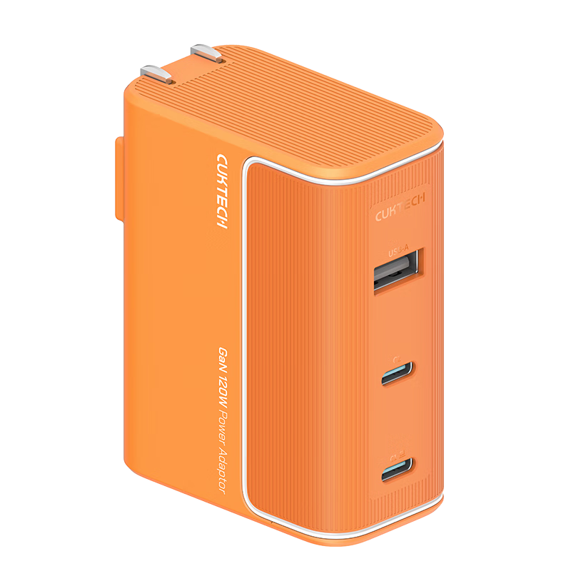 政府補(bǔ)貼，plus:酷態(tài)科10號氮化鎵超級閃充塊CP120W/100W/65W三口充電器單體版PD快充適用蘋果小米三星筆記本 橙 100.65元（需領(lǐng)券）