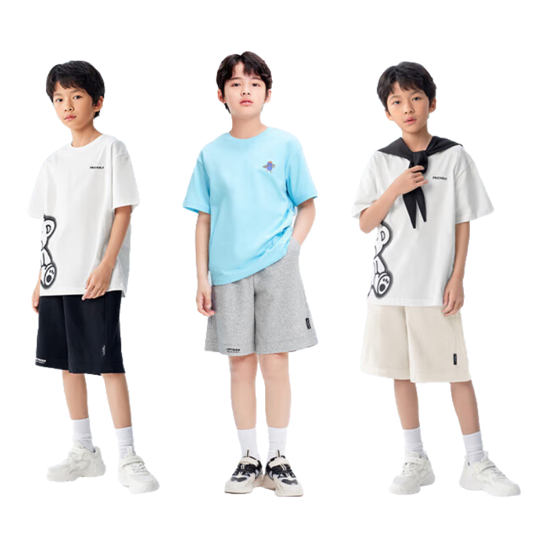 巴拉巴拉 童装男大童儿童短裤2024夏装中大童休闲中裤 41.93元（需领券）