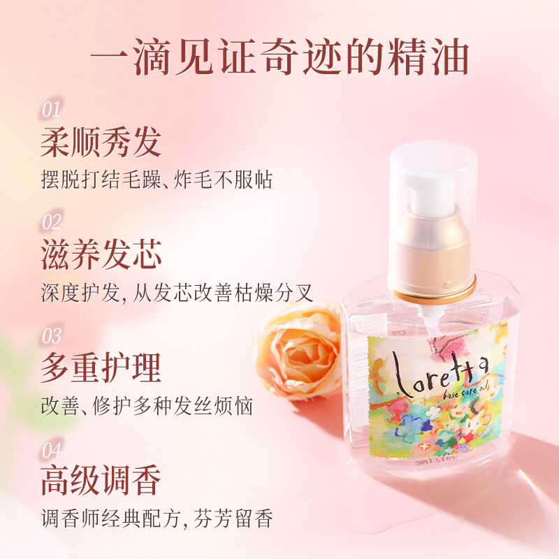 Loretta 玫瑰護發(fā)精油 120ml 券后81.2元