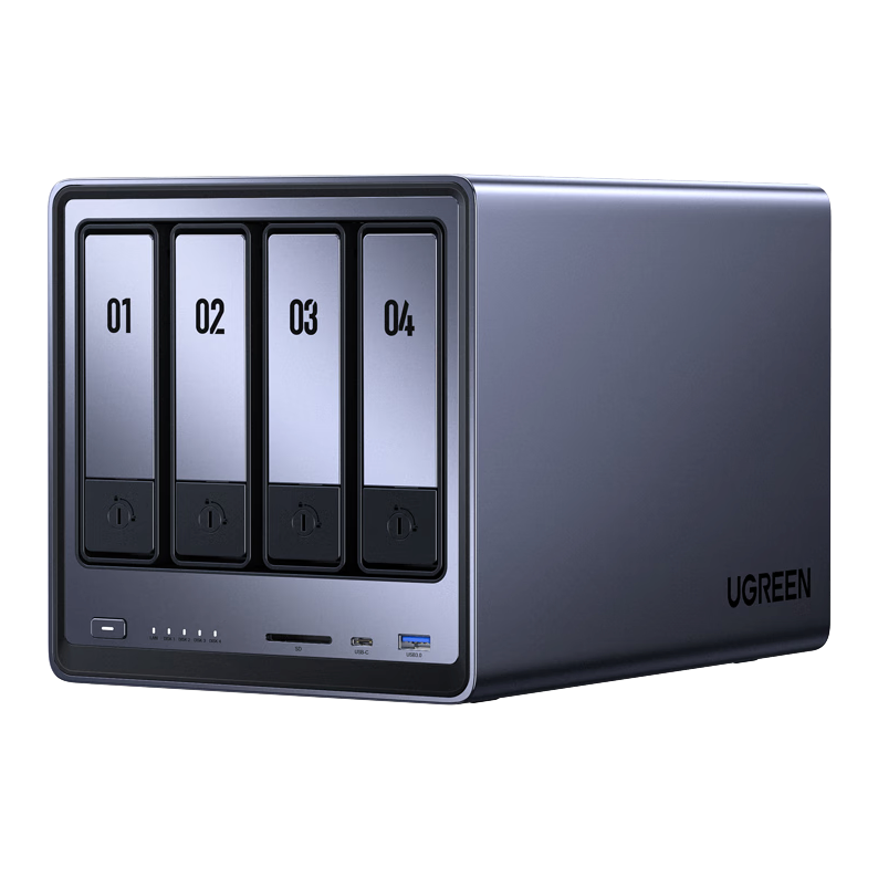 綠聯(lián) 私有云DXP4800 8G版四盤(pán)位 灰色空盤(pán)版 1732.31元
