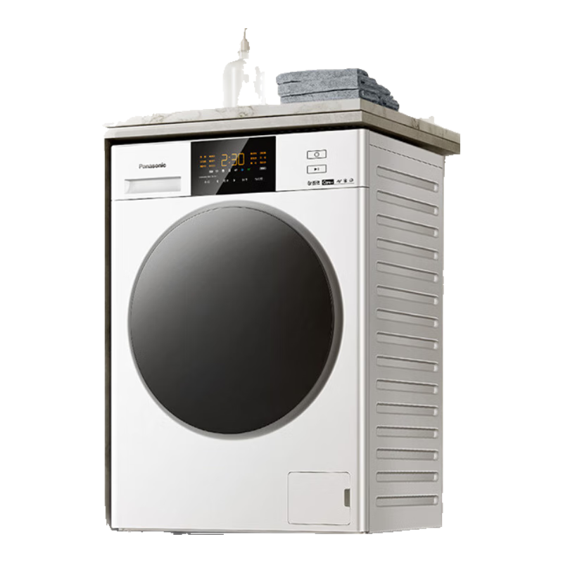松下（Panasonic）滚筒洗衣机全自动超薄全嵌白月光2.0内衣洗衣机10公斤光动银除菌3E1AK以旧换新家电国家补贴20﹪ 2006.48元（需领券）
