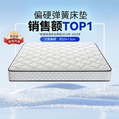 國家補貼、PLUS會員：喜臨門 Sleemon 極光白2S 1.8x2米 椰棕床墊 857.65元