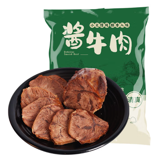 16日0點：百里炙 國產(chǎn)醬牛腱子 150g*4包 熟食臘味 45.74元（需買3件，雙重優(yōu)惠）