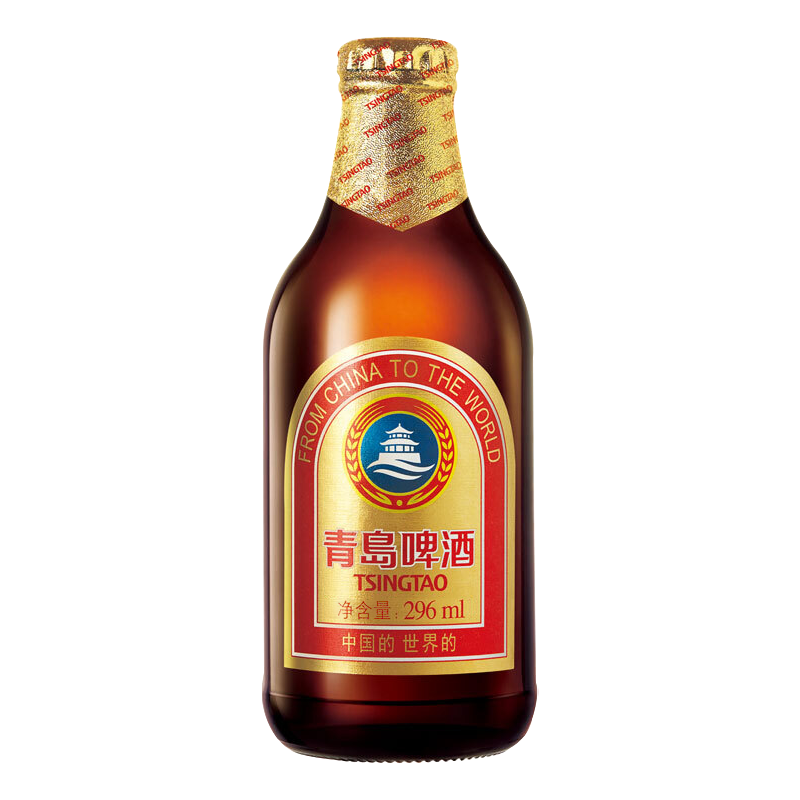 青岛啤酒 小棕金296ml*24瓶整箱  96.68元（需领券）(微信小程序购买)