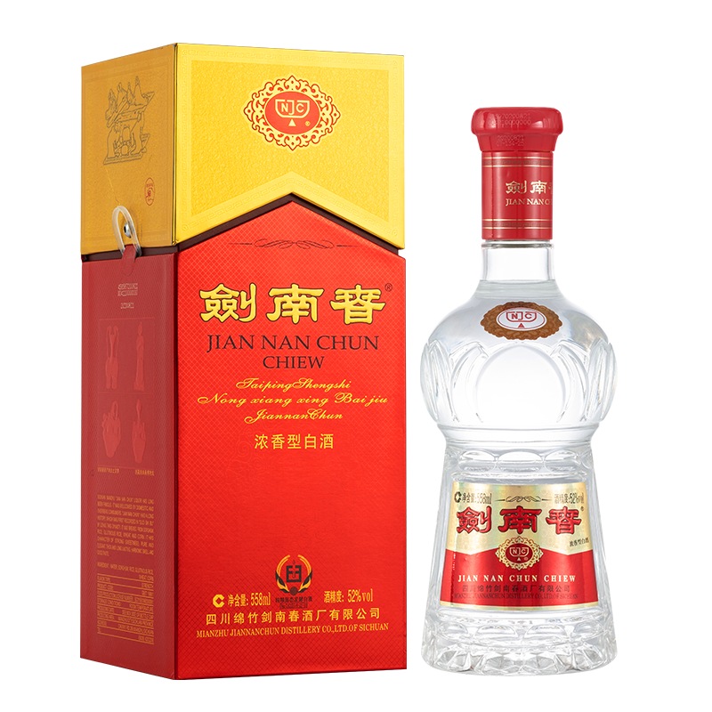 再降價(jià)、百億補(bǔ)貼、PLUS會(huì)員：劍南春 水晶劍 52度 558ml 單瓶裝 濃香型白酒 加量不加價(jià) 414.81元