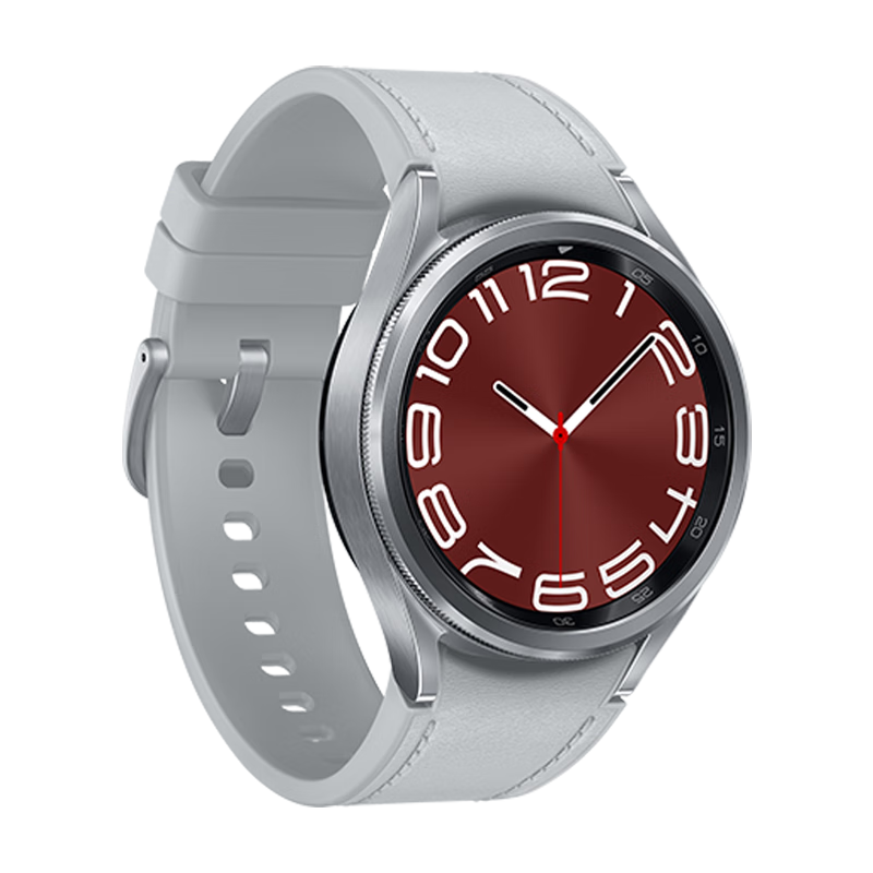 三星 Samsung【國家補貼】Watch6 Classic 藍牙智能手表/運動手表/電話手表 43mm 星系銀 男女表 1300.17元包郵
