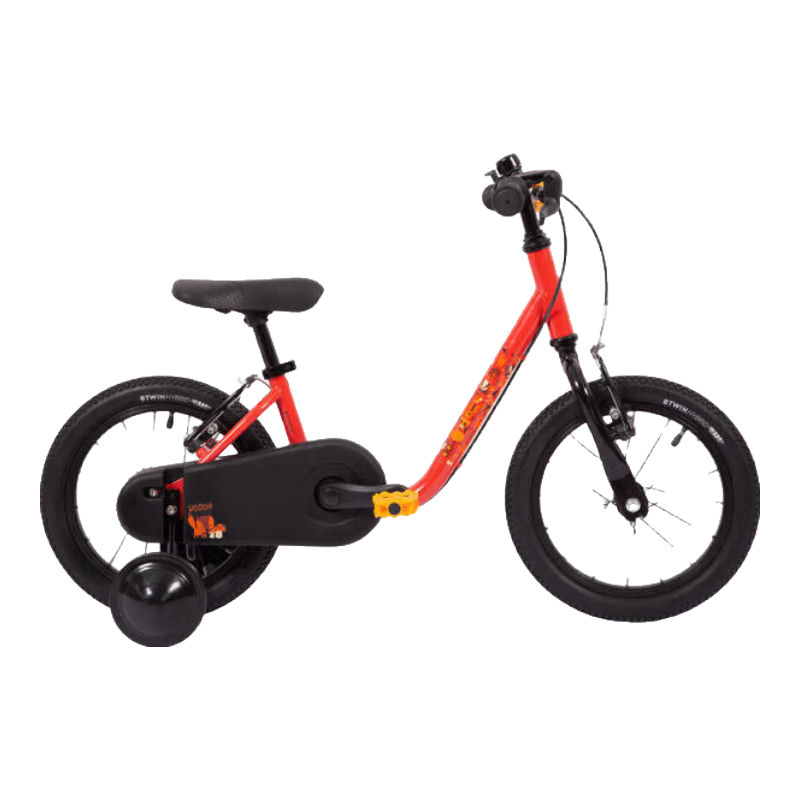 再降價：迪卡儂 DECATHLON 兒童自行車14寸制動易學(xué)平衡自行車兒童單車紅色-4311496 366.79元