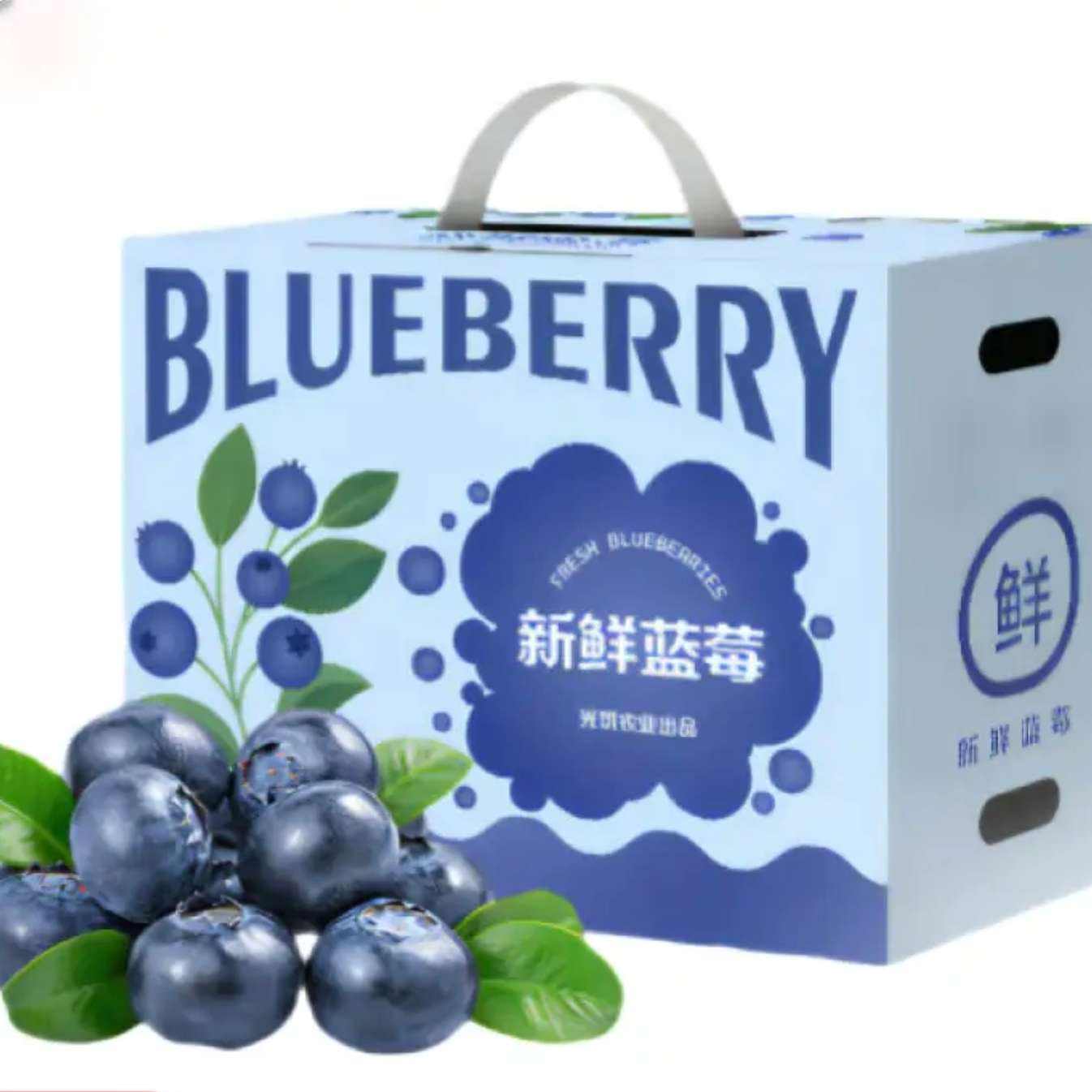 PLUS會員:京鮮生 云南藍莓125g*8盒 15mm+ 49.35元（合6.17元/盒）