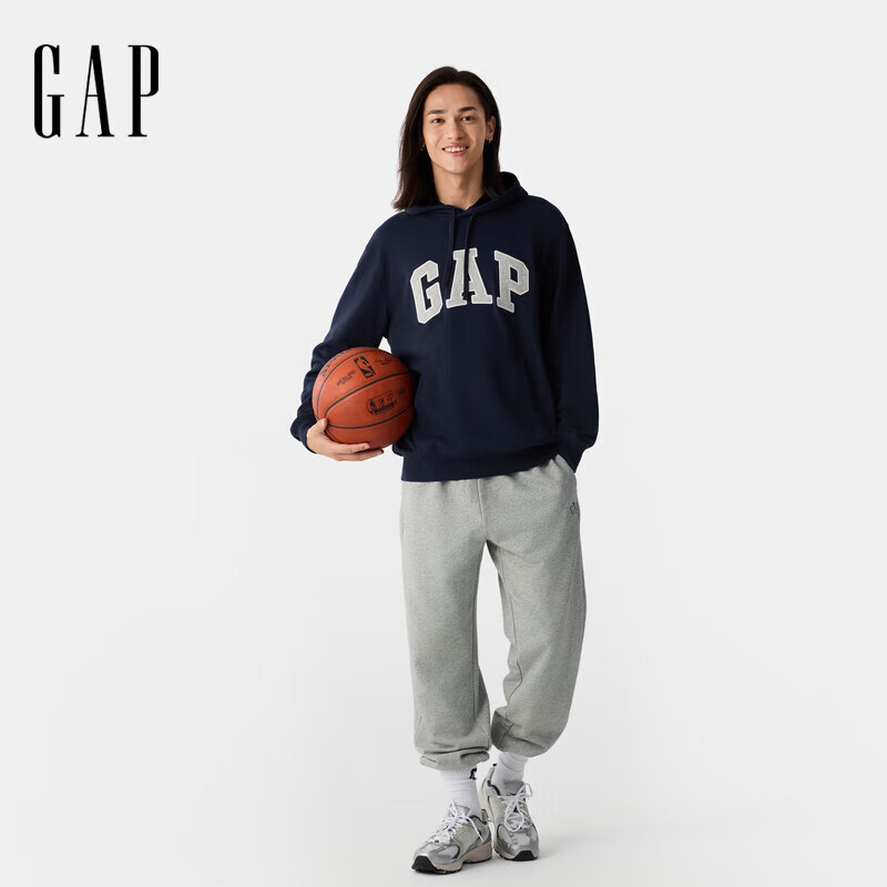 Gap 破价神车！！贴布绣经典logo连帽衫卫衣 94元