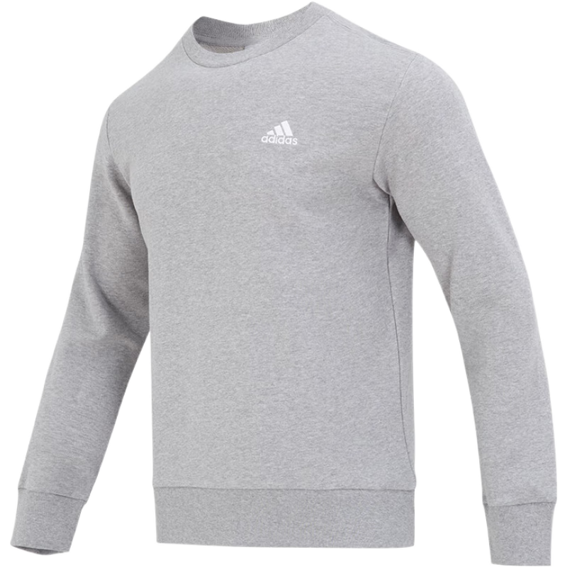 阿迪达斯（adidas）卫衣男 2025春季新款运动休闲服跑步训练透气加绒宽松圆领套头衫  170元 晒图返5后