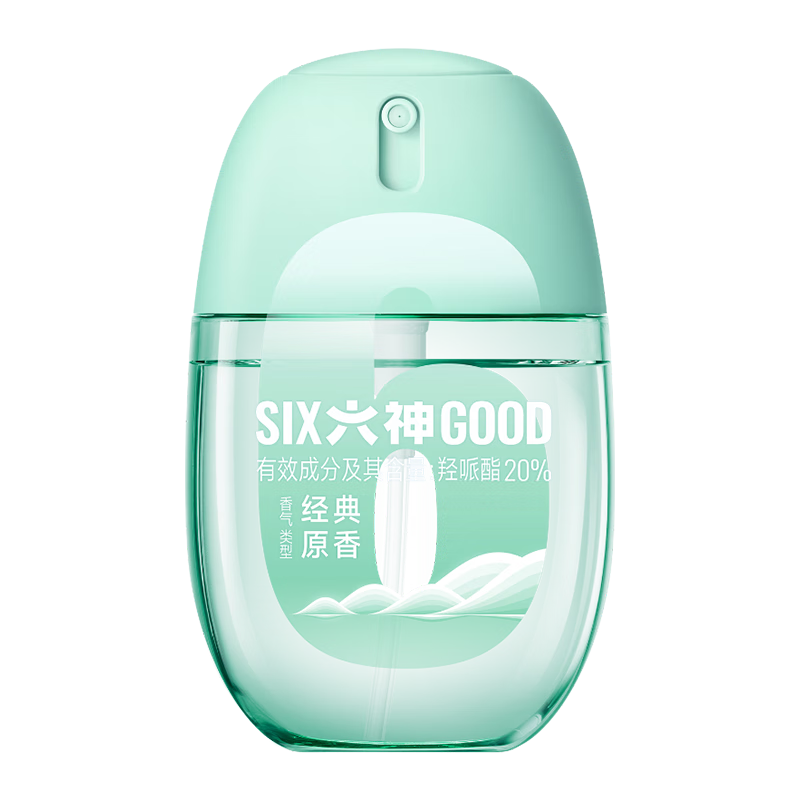 六神 驅(qū)蚊蛋防蚊噴霧 經(jīng)典原香48ml 贈(zèng)沐浴露200g 60.3元（返卡后，合30.15元/件）