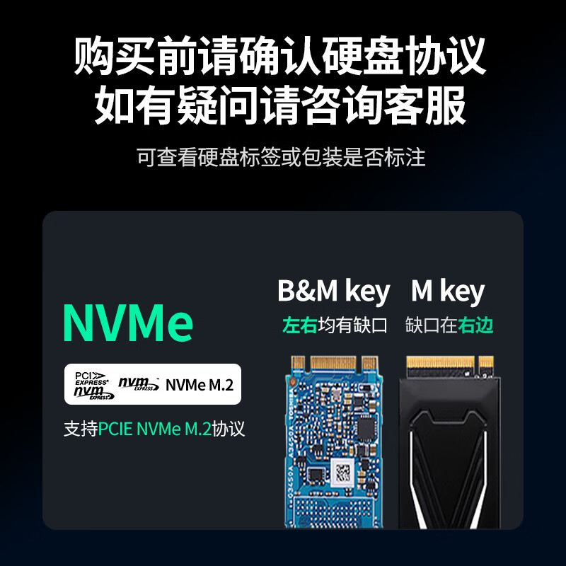 plus：綠聯(lián) M.2 NVMe固態(tài)硬盤(pán)盒 Type-C3.2移動(dòng)硬盤(pán)盒子 適用筆記本電腦蘋(píng)果16外接SSD機(jī)械硬盤(pán) 鋁合金散熱 配Type-C數(shù)據(jù)線+硅膠保護(hù)套 66.82元