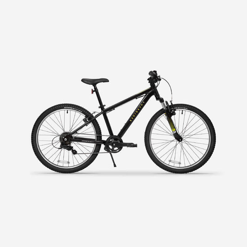 迪卡侬 DECATHLON 山地车ST500青少年山地自行车变速24寸单车4793438 耀黑色 券后872.79元