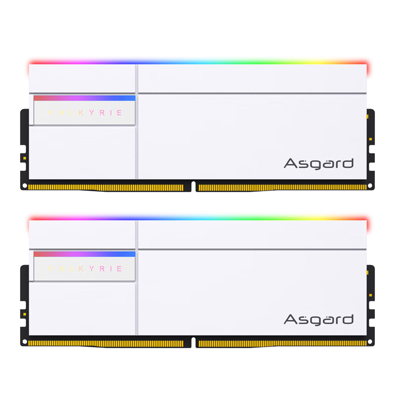 阿斯加特（Asgard）48GB(24GBx2) DDR5 6000 臺式機內(nèi)存條 女武神·瓦爾基里II代 RGB燈條 海力士M-die CL28 極地白 1033.71元