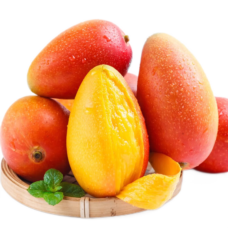海南应季新鲜芒果 5斤装 单果约200g+净果4.5斤 13.9元（需领券）