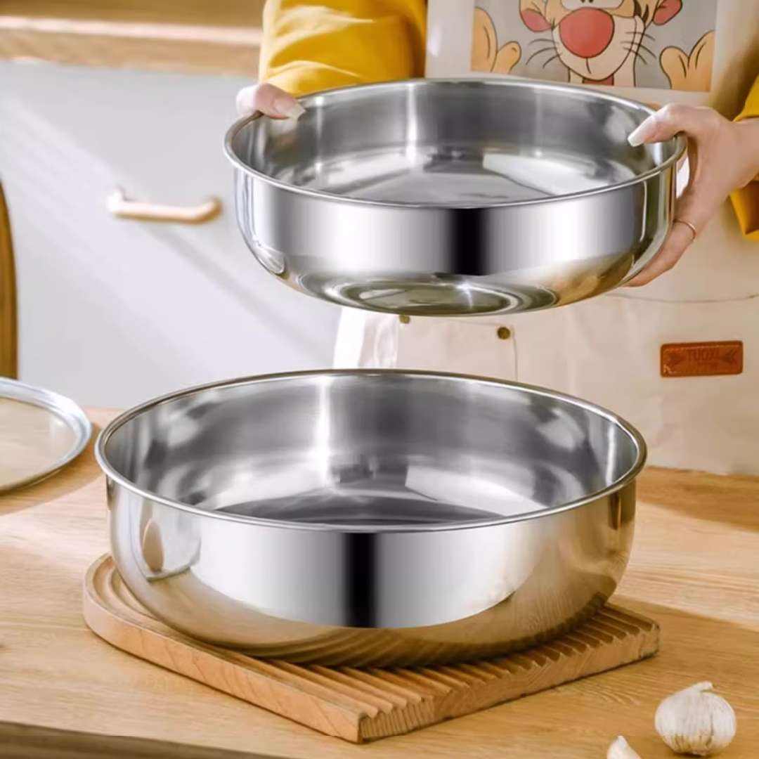 32cm不锈钢和面盆无盖 2件 9.99元（买一送一，合5元/件）