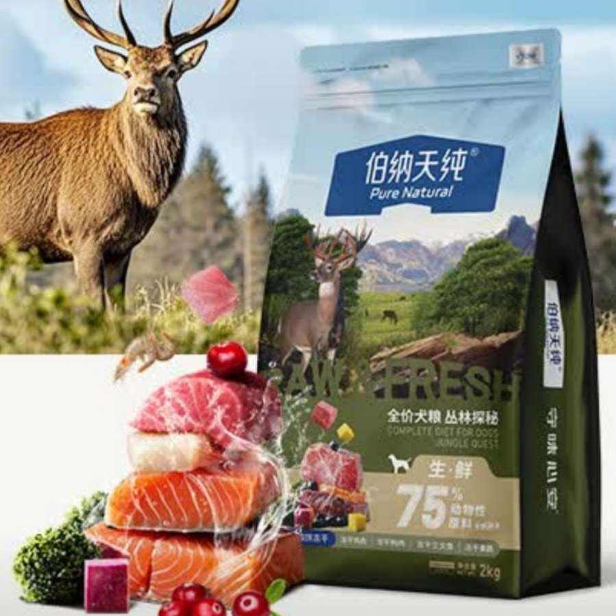 plus：伯納天純 生鮮系列 牛魚(yú)鹿肉 叢林探秘狗糧 10kg 264.1元(需加入店鋪會(huì)員)