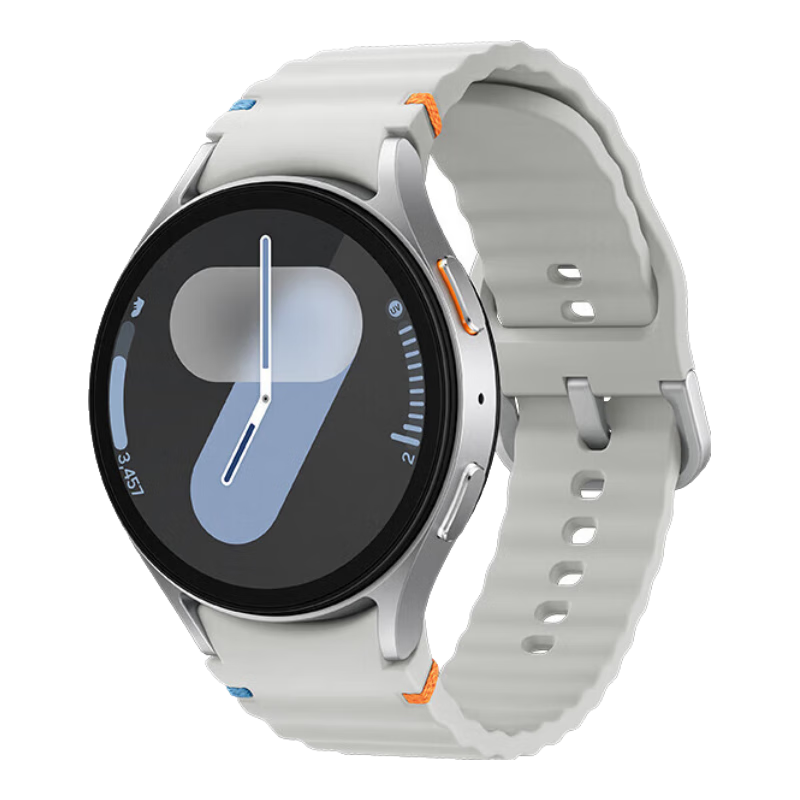 Plus:三星（SAMSUNG）Galaxy Watch7 悬浮表盘/蓝牙通话/AI健康监测智能睡眠运动互联 智能手表 幻羽银 44mm 官方标配 1197.65元（需领券）