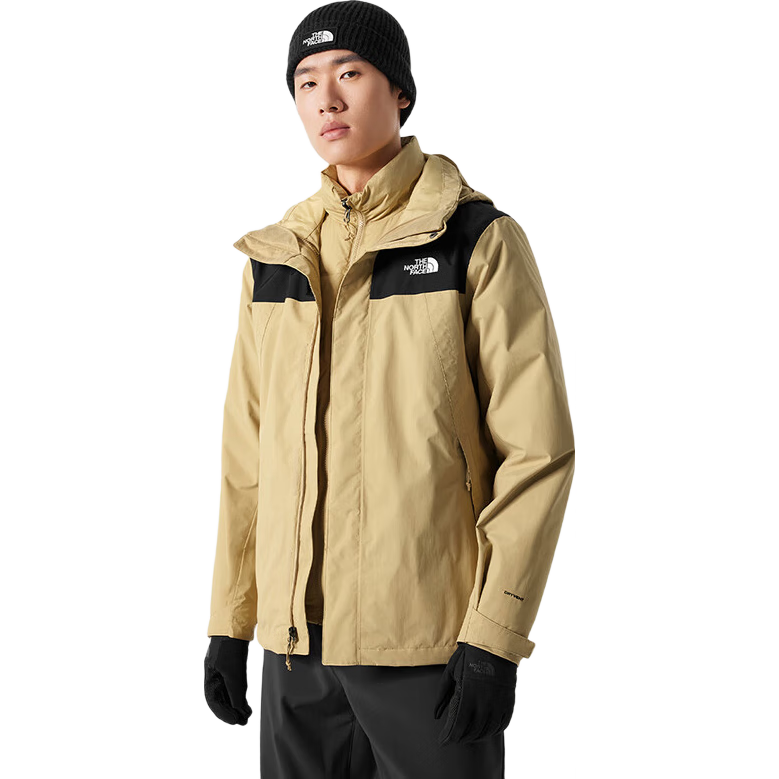 plus会员：The North Face北面三合一冲锋衣男户外保暖羽绒内胆892A 卡其色/LK5 L 1317.49元包邮
