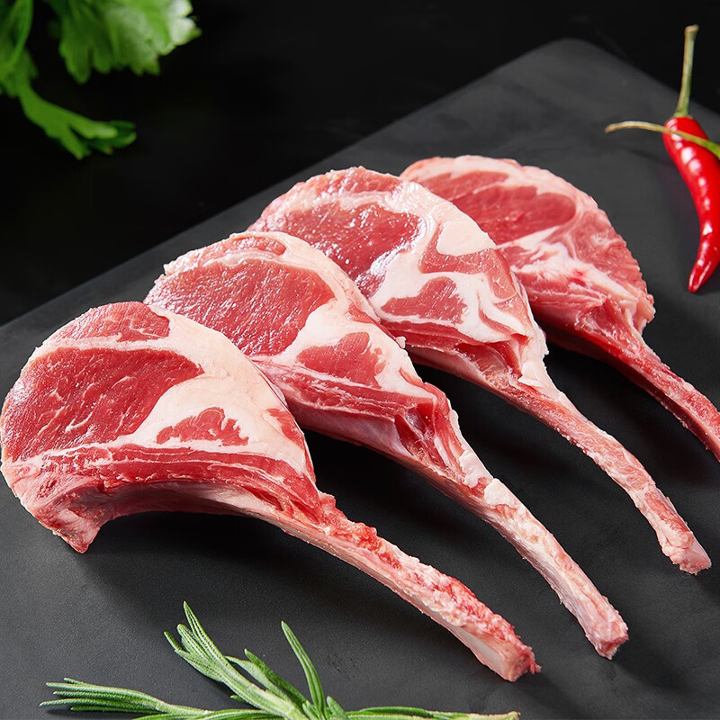 潮羊牧歌 宁夏滩羊肉 法式羊排12支 券后89元