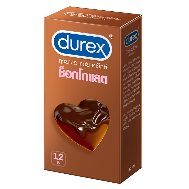 杜蕾斯（durex）巧克力味避孕套*12支 × 3件 116.23元（需领券，合38.74元/件）